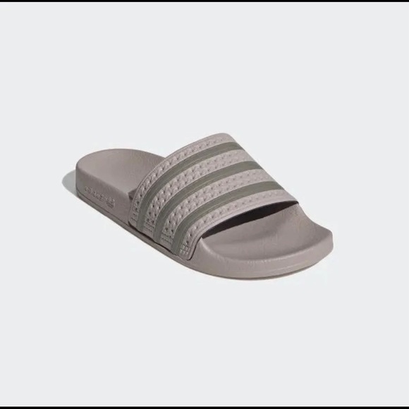 adidas | Shoes | Adidas Adilette Slides Clay Grey | Poshmark